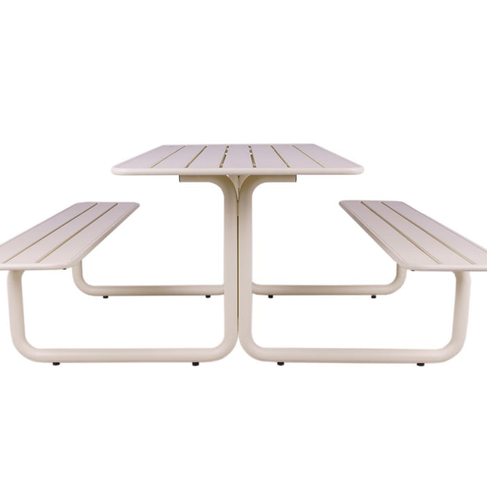 MaximaVida metalen picknicktafel Max ivoor