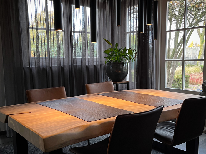 NOOBLU Tafelloper DUBL - Senso  black -  95 cm,  1 tafelloper