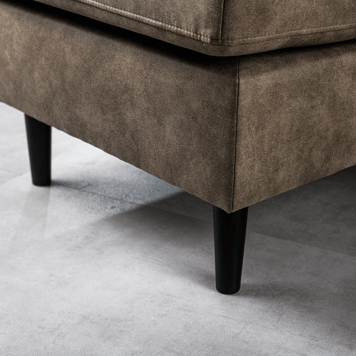 Vurna Sofien 3-zitsbank stof links|rechts taupe