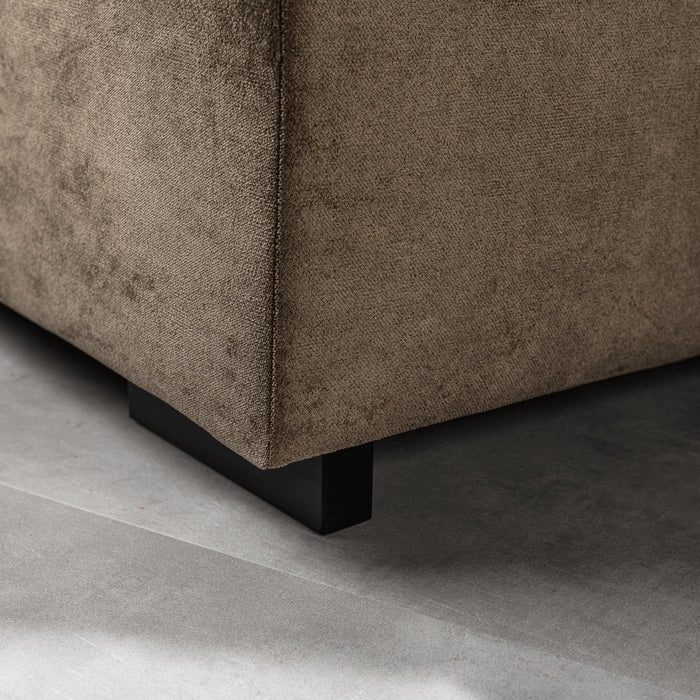 Vurna Soluna 3-zitsbank stof links|rechts bruin