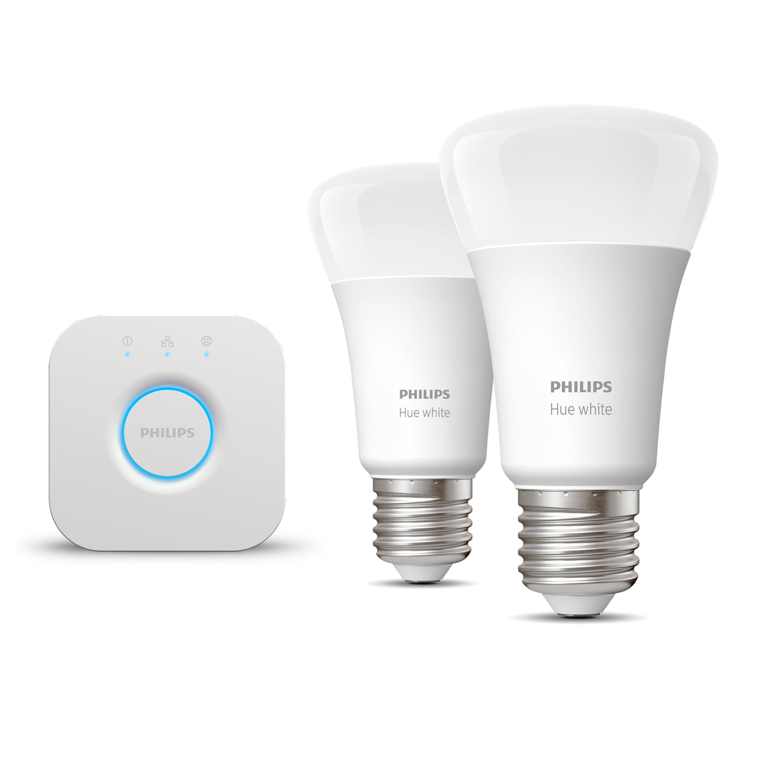 Philips Hue Starterspakket - White - E27 - 2 Lampen - 1 Bridge