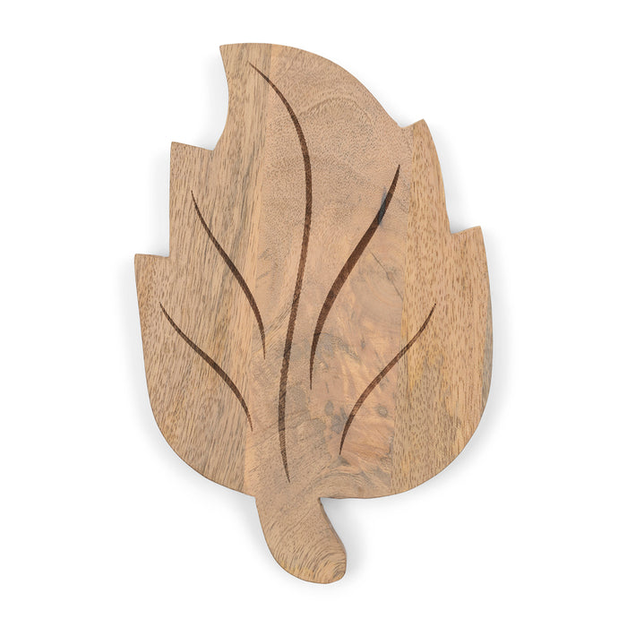 Riviera Maison Snijplank Bruin, Serveerplank - RM Leaf S - Hout