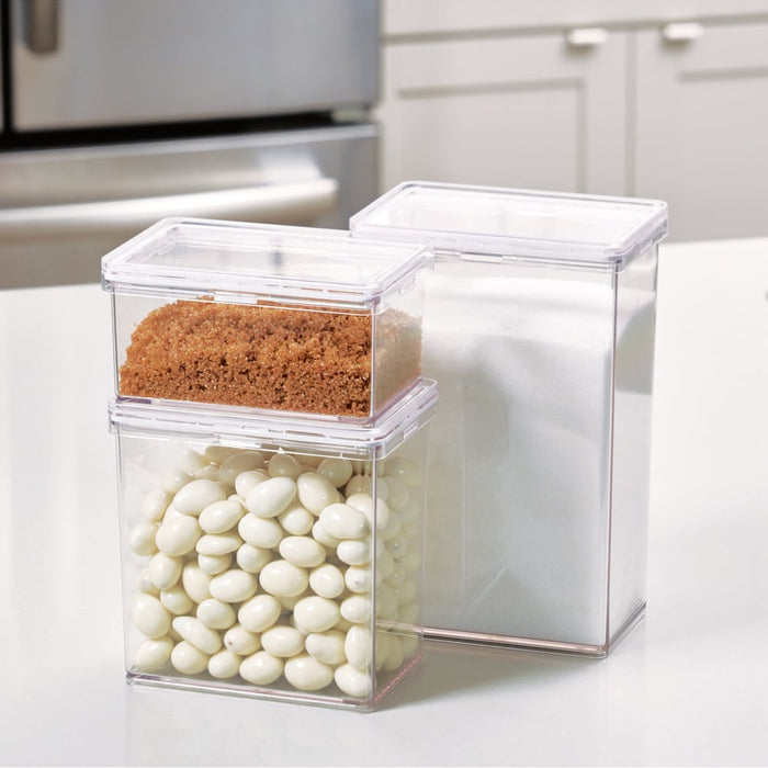 Voorraadbus met Deksel, 10.2 x 15.2 x 15.2 cm, 1.5 L, Kunststof - iDes