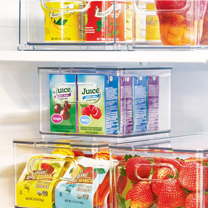 iDesign - Koelkast Organizer met Deksel, 15.1 x 15.2 x 10.7 cm, Kunsts