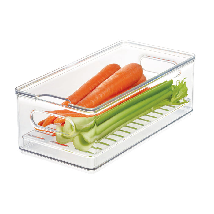 iDesign - Koelkast Organizer met Lekbak, 15.2 x 30.5 x 10.7 cm, Kunsts