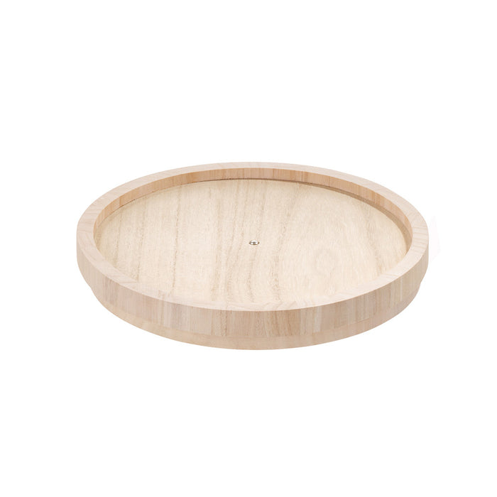 iDesign - Lazy Susan Draaiplateau, 23 cm, Paulownia Hout, Beige - iDes