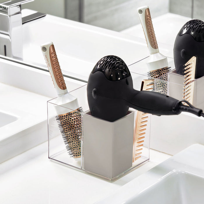 iDesign - Haarverzorging Organiser, 18 x 13.5 x 13 cm, Kunststof, Tran