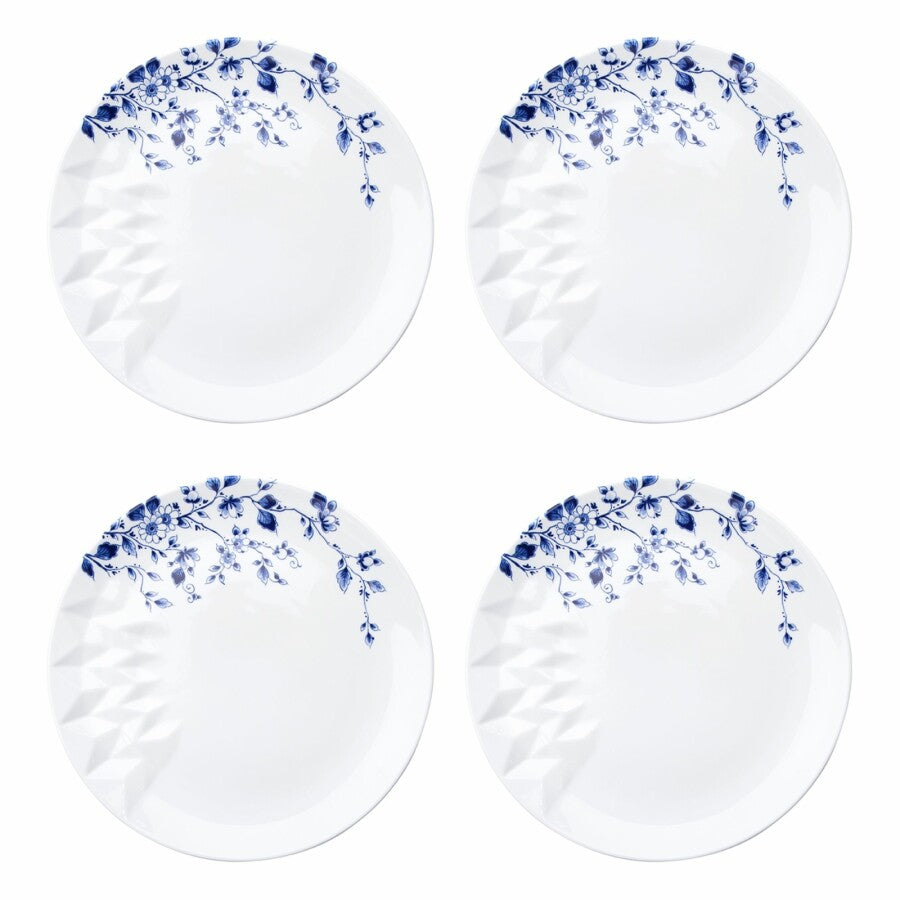 Heinen Delfts Blauw Blauw Vouw Dinerbord 4 st. Ø 27 cm