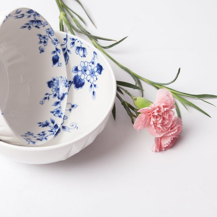 Heinen Delfts Blauw Blauw Vouw Yoghurtschaaltje 4 st. 0,25 L