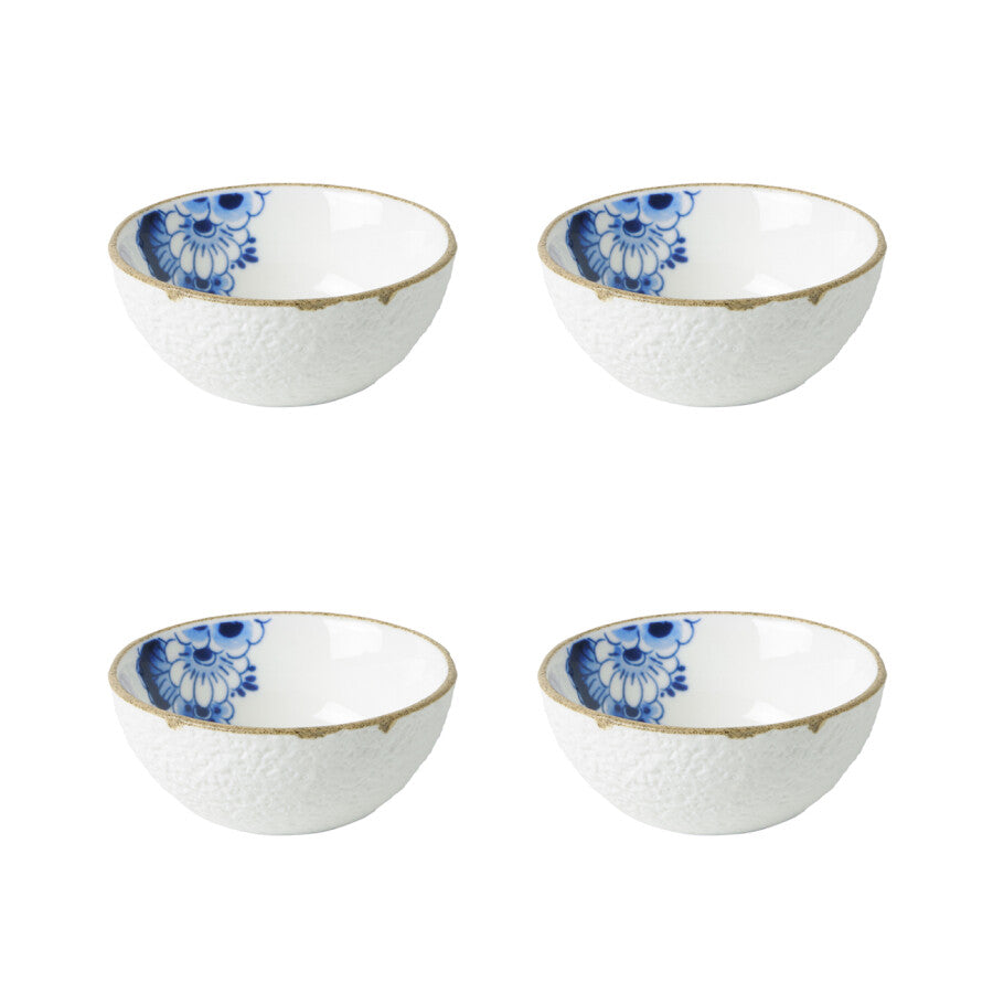 Heinen Delfts Blauw Blauw Bloesem Dipschaaltje 4 st. 0,075 L