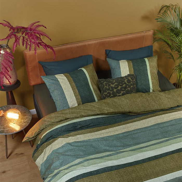 Beddinghouse Jorren Dekbedovertrek 140 x 200/220 cm - Groen