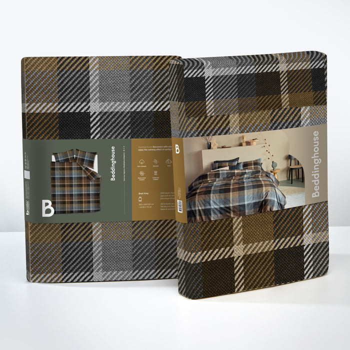 Beddinghouse Juno Dekbedovertrek 240 x 200/220 cm - Groen