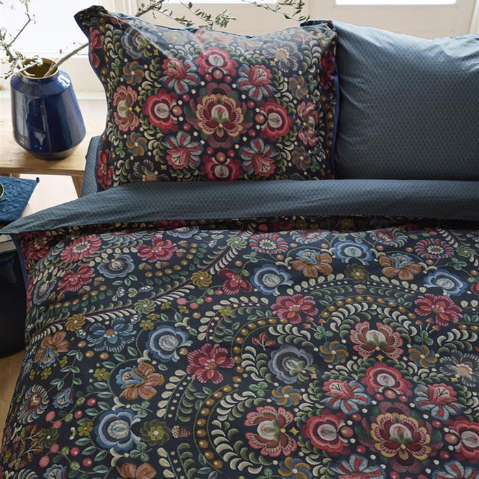 Pip Studio Il Ricamo Dekbedovertrek 140 x 200/220 cm - Donker Blauw