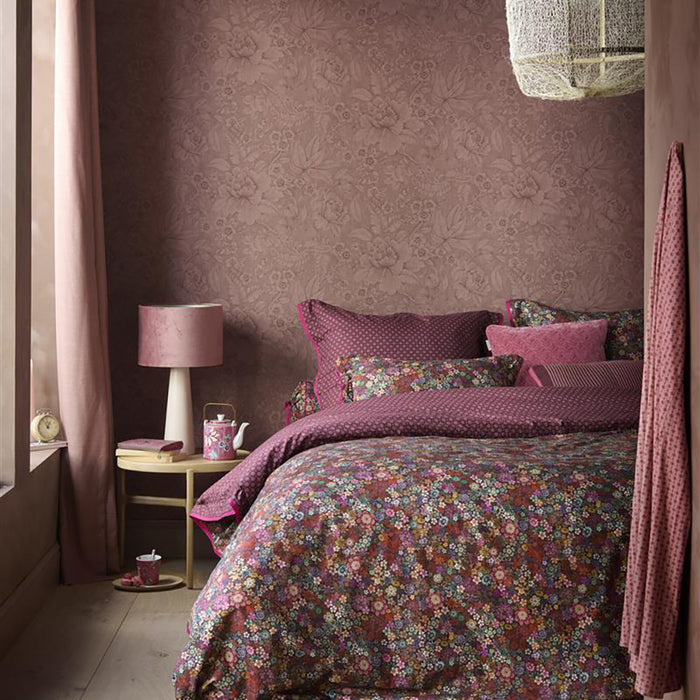 Pip Studio Tutti i Fiori Dekbedovertrek 240 x 200/220 cm - Donker Rood