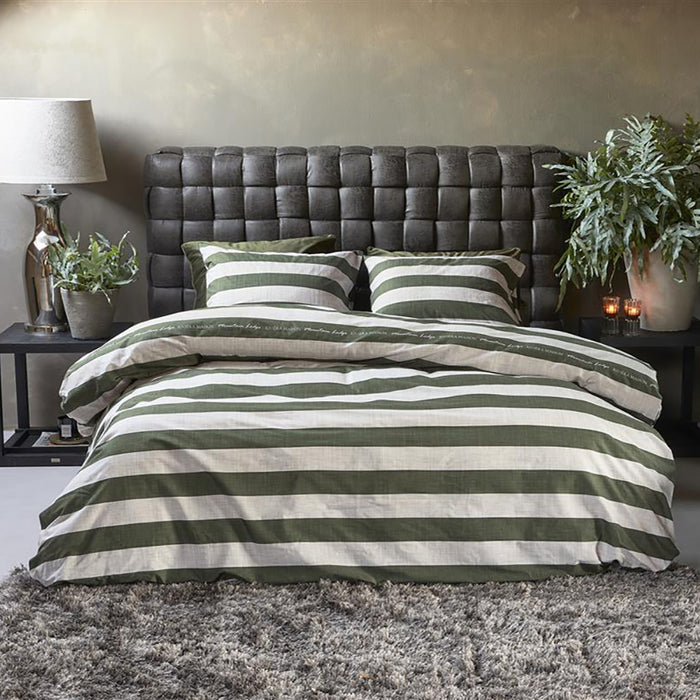 Rivièra Maison Brayden Dekbedovertrek 200 x 200/220 cm - Groen