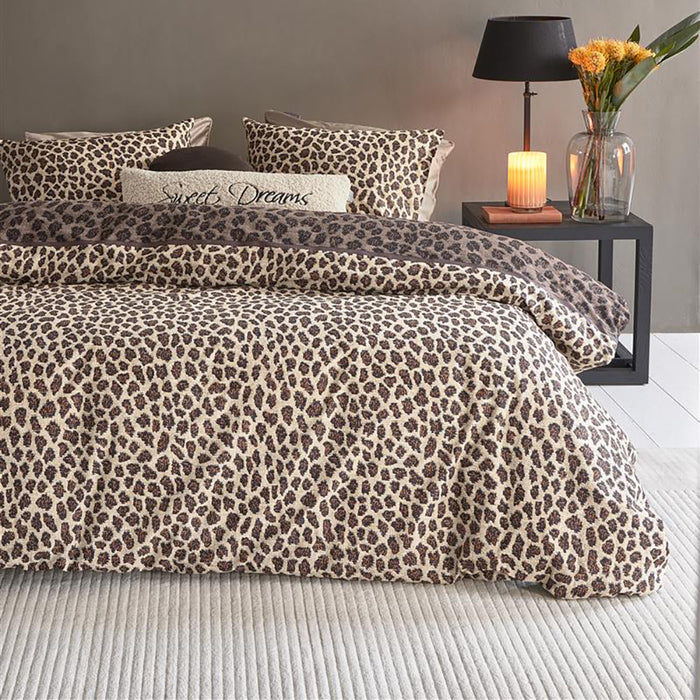 Rivièra Maison Cheetah Dekbedovertrek 240 x 200/220 cm - Bruin