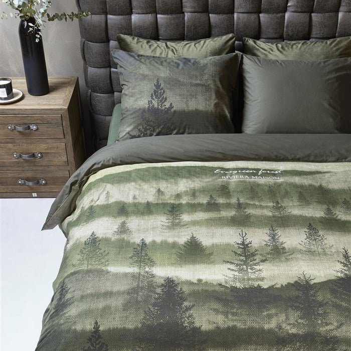 Rivièra Maison Evergreen Dekbedovertrek 200 x 200/220 cm - Groen