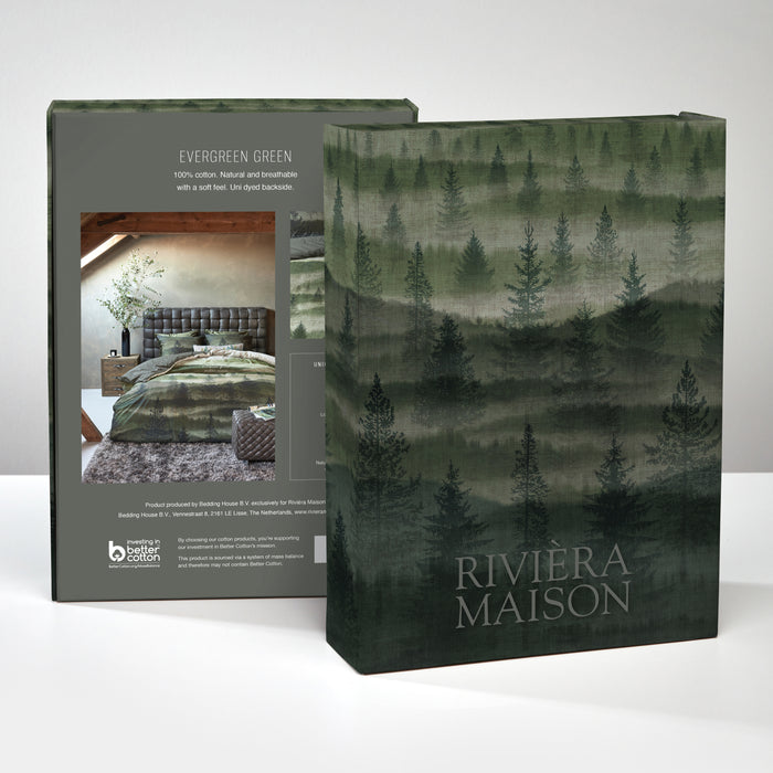 Rivièra Maison Evergreen Dekbedovertrek 200 x 200/220 cm - Groen