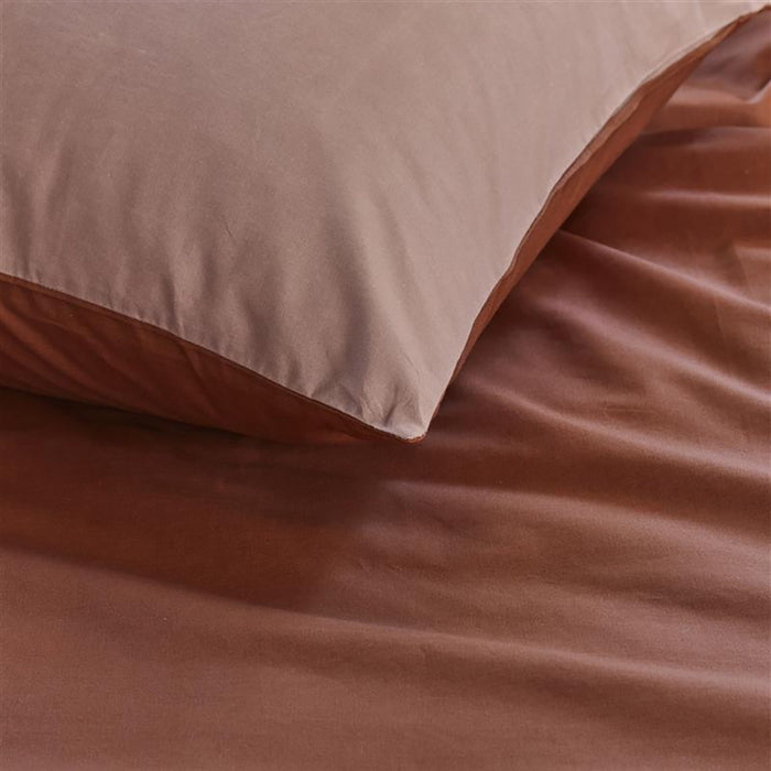 vtwonen Match Dekbedovertrek 140 x 200/220 cm - Terra