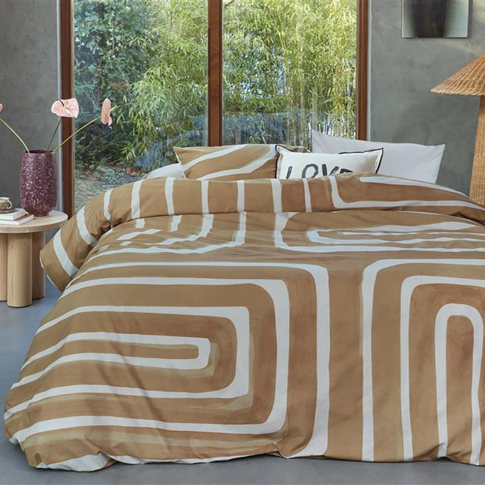 vtwonen Tribe Dekbedovertrek 240 x 200/220 cm - Terra