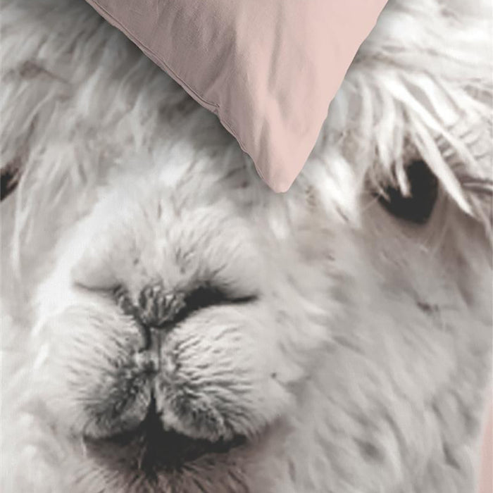 Ambiante Alpaca Dekbedovertrek 200 x 200/220 cm - Peach