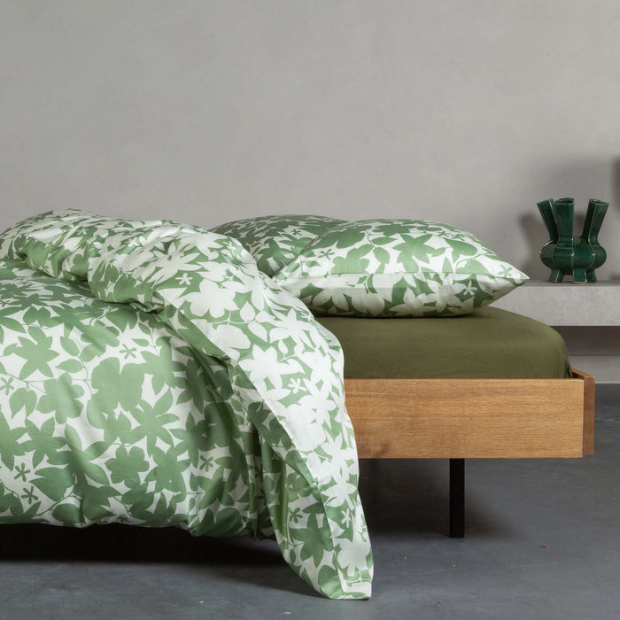 Essenza Sora Dekbedovertrek - 140 x 220 cm - Greenish