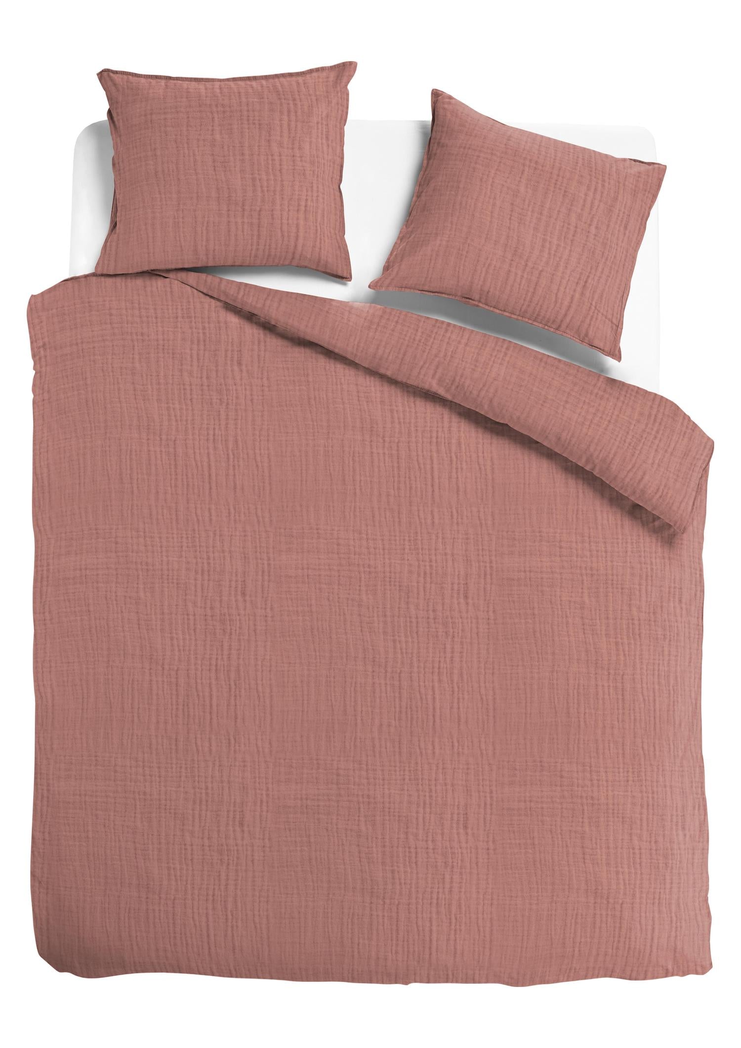 Dreamers Den Mousseline Dekbedovertrek 240x220 Rosewater