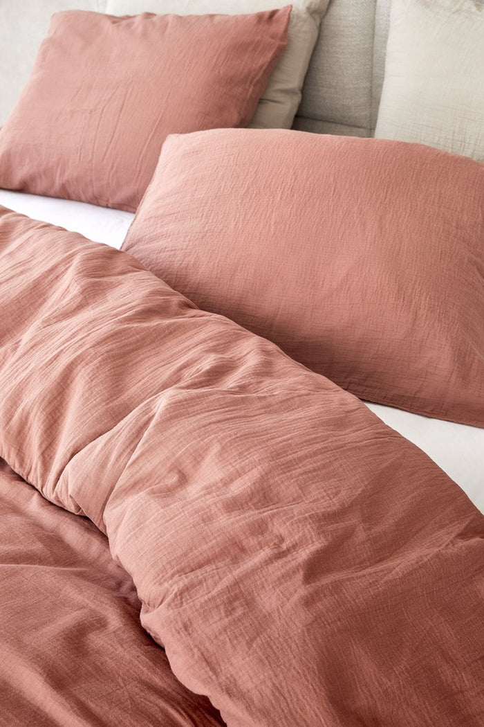 Dreamers Den Mousseline Dekbedovertrek 240x220 Rosewater