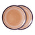HKliving 70's Ceramics Dinerbord Ø 27,5 cm - Set van 2 - Bedrock