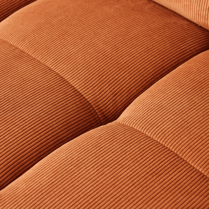 HKliving Wave Bank Element - Middenstuk - Dusty Orange