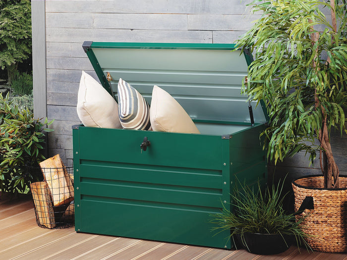 Beliani - CEBROSA S - Kussenbox - Groen - Staal