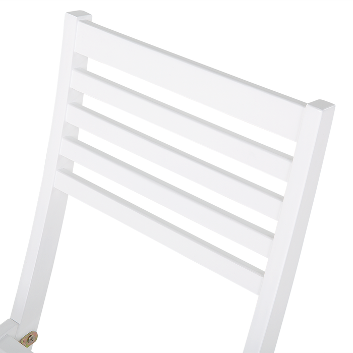 Beliani - FIJI - Bistroset voor 2 - Wit - Acaciahout