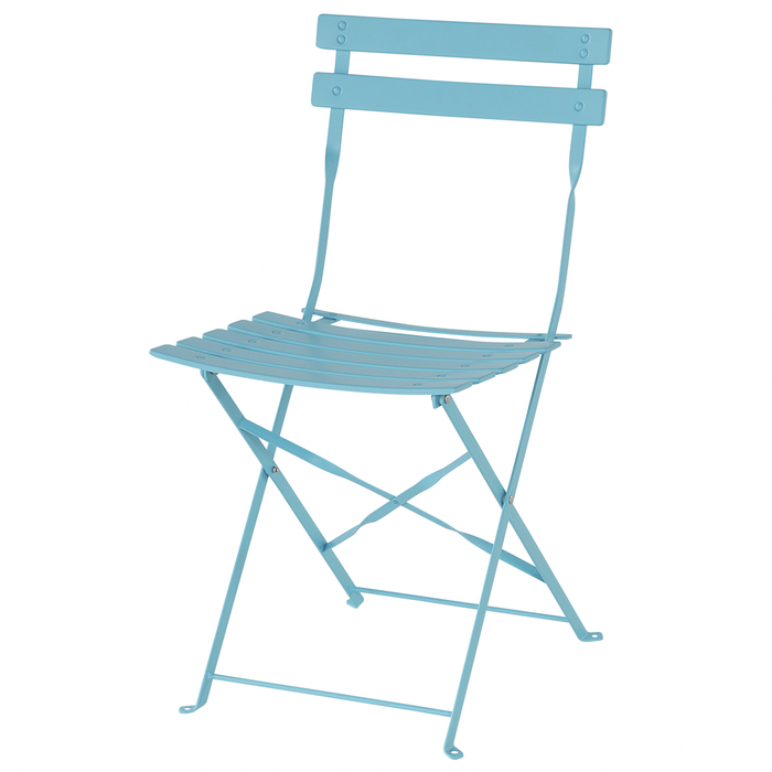 Beliani - FIORI - Bistroset voor 2 - Blauw - Staal