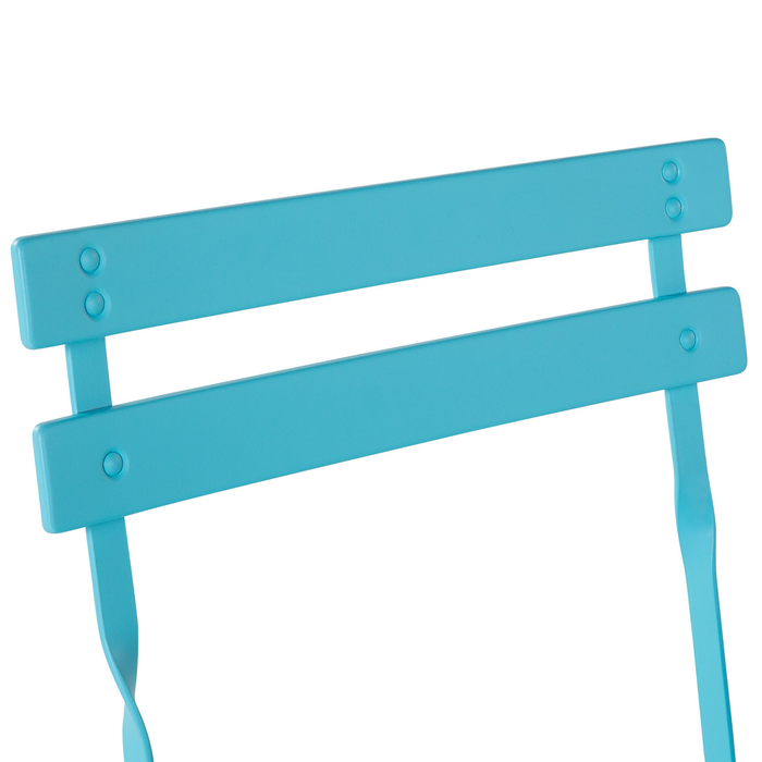 Beliani - FIORI - Bistroset voor 2 - Blauw - Staal