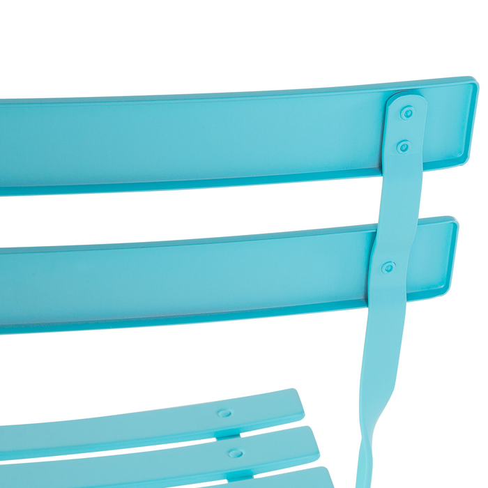 Beliani - FIORI - Bistroset voor 2 - Blauw - Staal