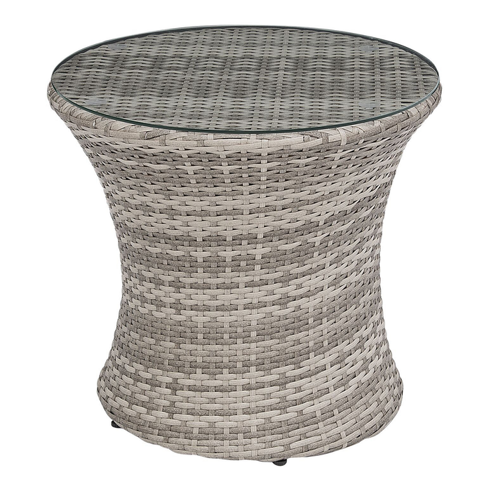 Beliani - CAPRI - Bistroset voor 2 - Grijs - PE rotan
