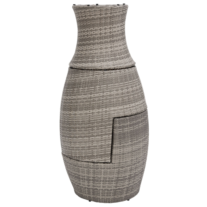 Beliani - CAPRI - Bistroset voor 2 - Grijs - PE rotan