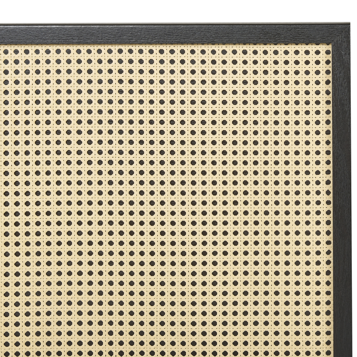 Beliani-MONPAZIER -Tweepersoonsbed-Zwart-180 x 200 cm-Populierhout