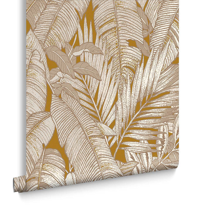 Graham & Brown vliesbehang Paradys Tumeric rood