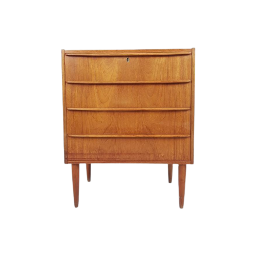 Reliving Vintage Deens Ladekastje Teak Kastje 4 Lades