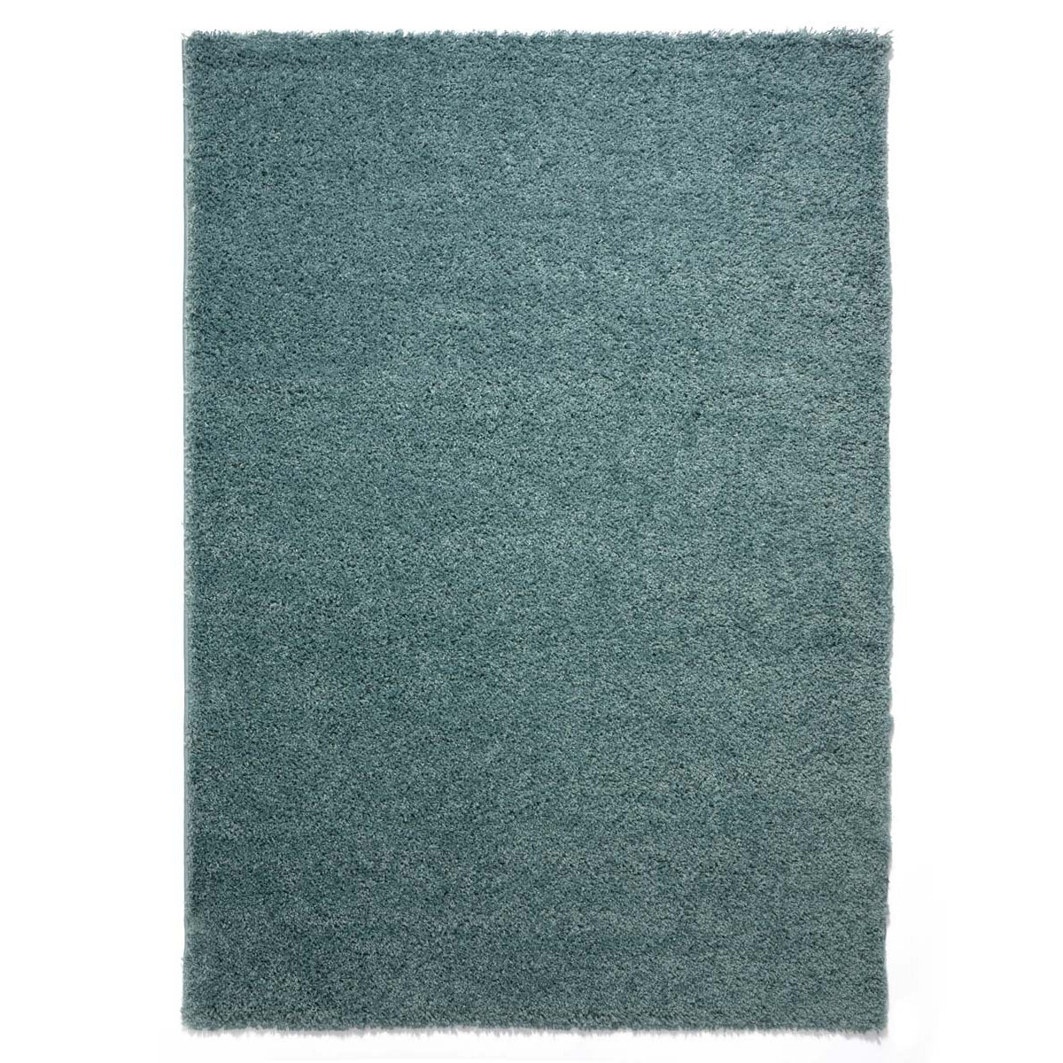 Tapeso Hoogpolig vloerkleed shaggy Trend effen - lichtblauw - 80x150