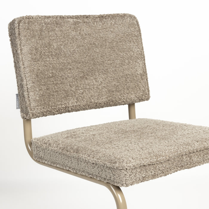 Zuiver Ridge Eetkamerstoel - Bouclé - Beige