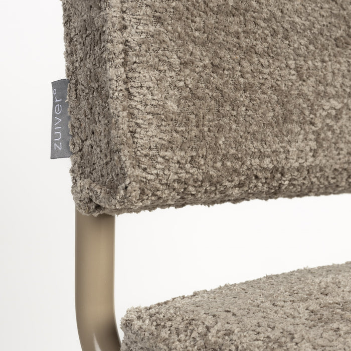 Zuiver Ridge Eetkamerstoel - Bouclé - Beige