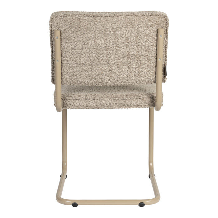 Zuiver Ridge Eetkamerstoel - Bouclé - Beige