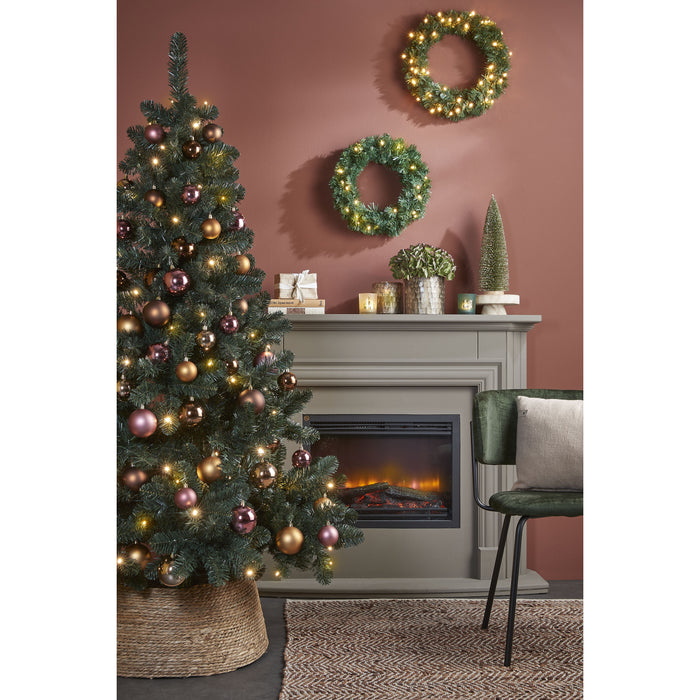 Triumph Tree Diamond Kerstkrans met LED Verlichting - Ø45 cm - Groen