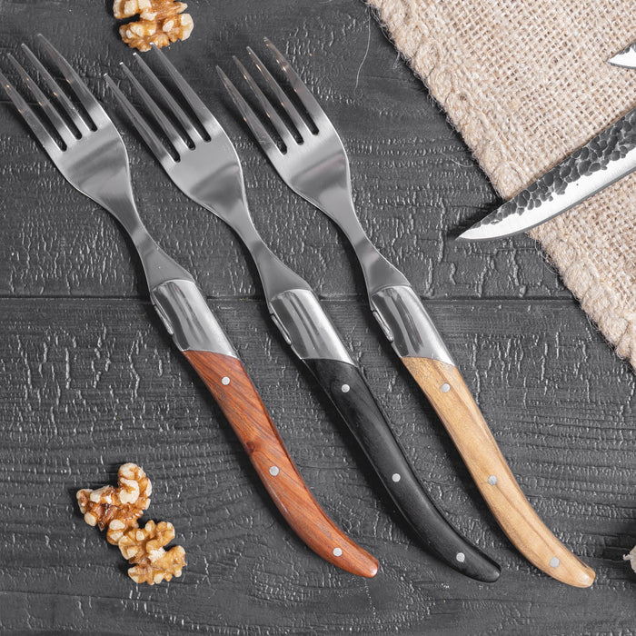 Jay Hill Steakvorken Laguiole - Rozenhout - 6 Stuks