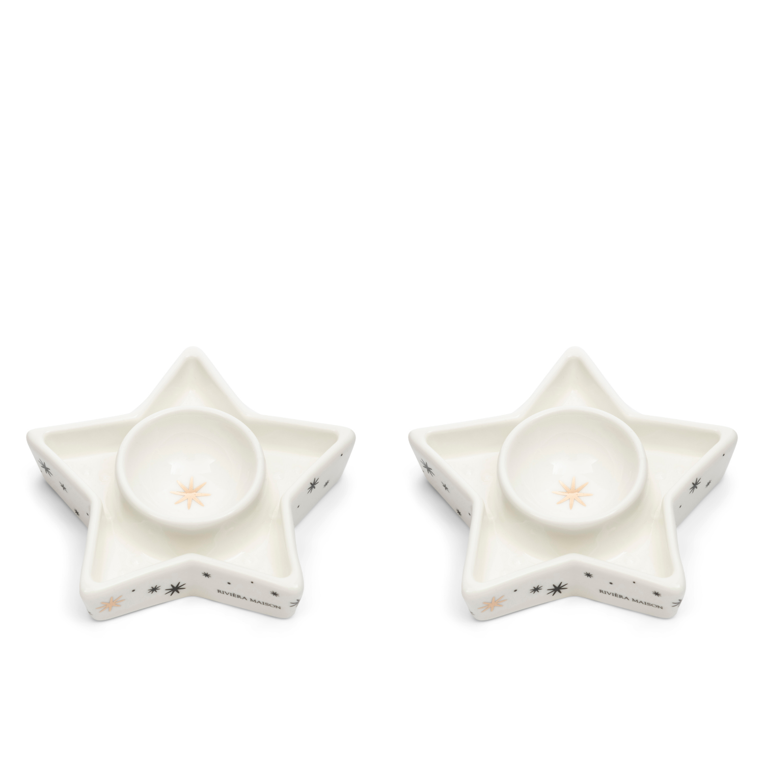 Riviera Maison Eierdoppen, Wit - Magical Christmas - 2 stuks