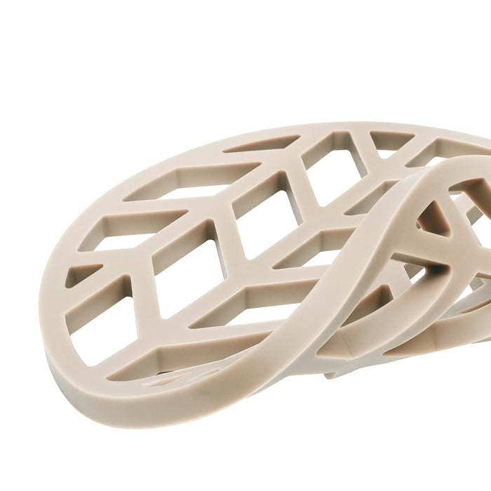 Krumble Pannenonderzetter met pijlen patroon - Beige - Set van 4