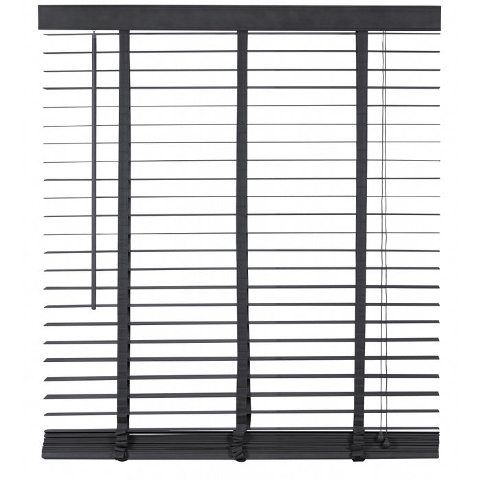 Jaloezie Hout Zwart - Hout - 120x180x5cm (BxHxD)