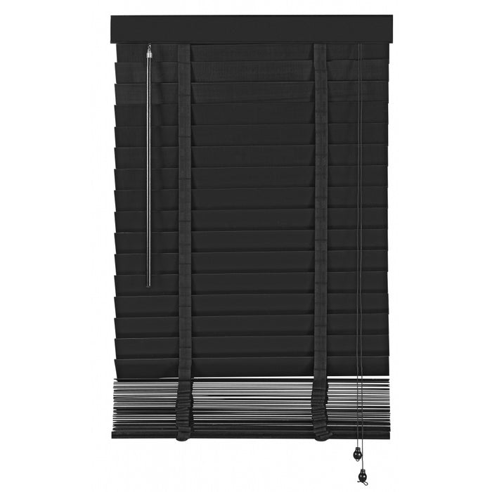 Jaloezie Hout Zwart - Hout - 60x130x5cm (BxHxD)